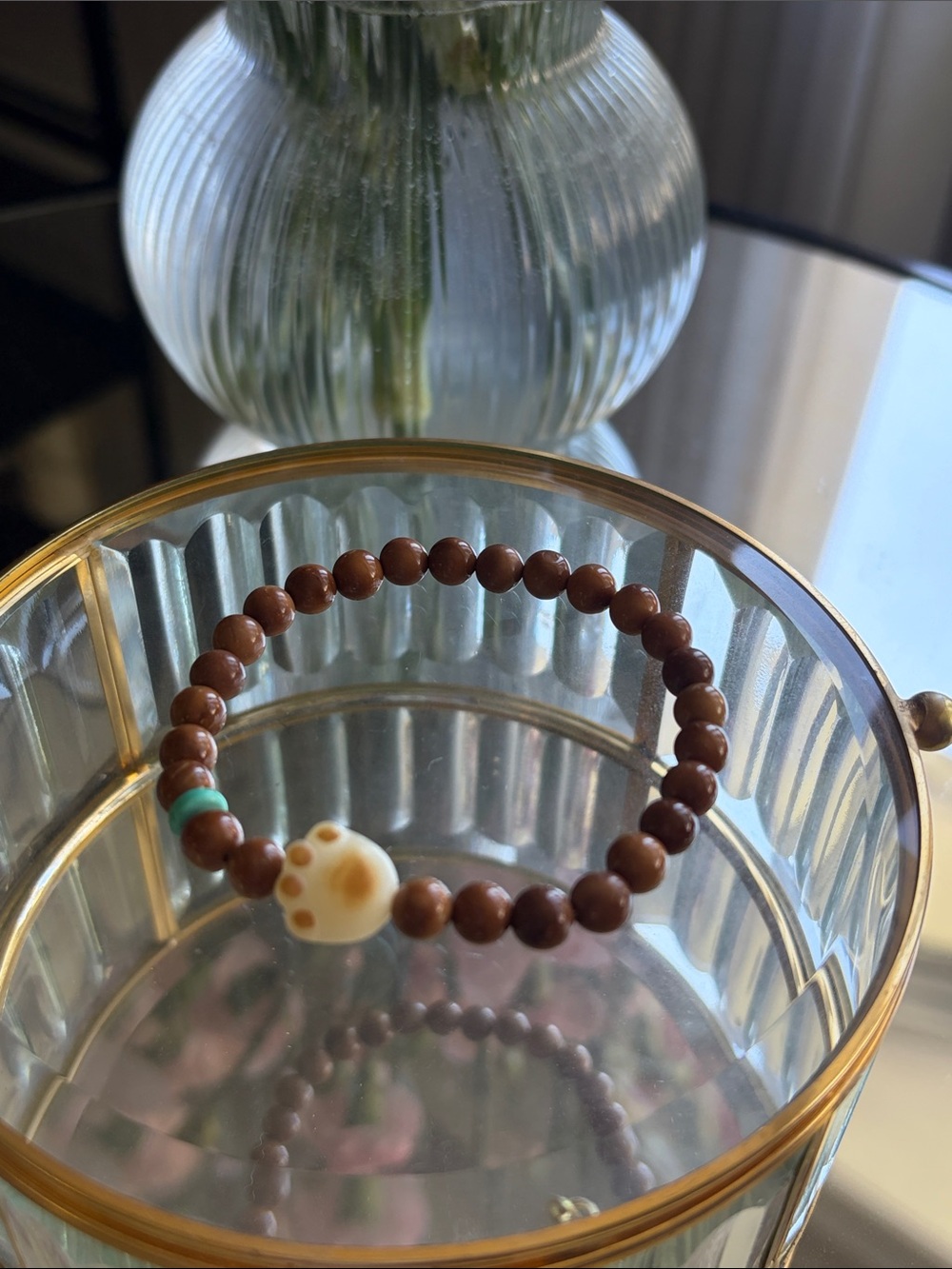 库克 Beaded Stretch Bracelet with Cream Accent